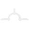 Ekena Millwork Ericson Architectural Grade PVC Gable Bracket, 108"W x 45"H x 4"D x 6"F, 10/12 Pitch GBP108X45X0406ERI00 - alternate 2